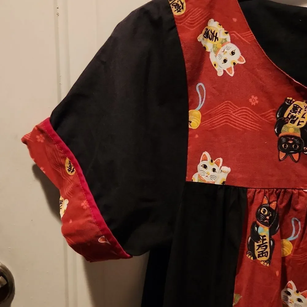 Vintage RM Lucky Cat Muumuu M